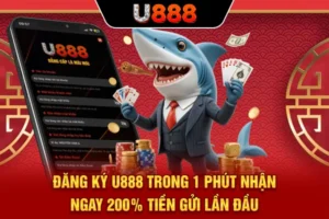 Đăng Ký U888 Trong 1 Phút, Nhận Ngay 200% Tiền Gửi Lần Đầu