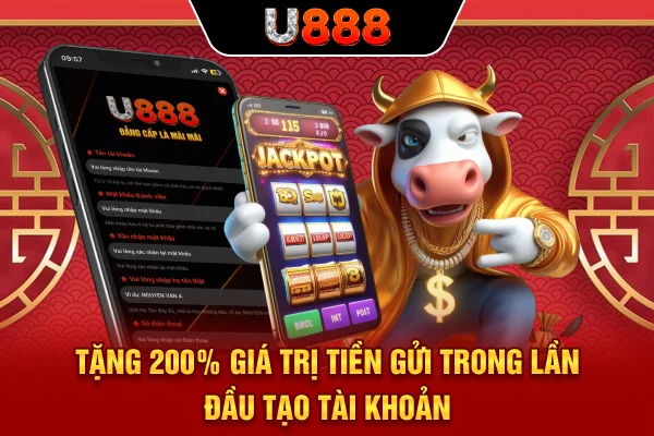 Tặng 200% giá trị tiền gửi trong lần đầu tạo tài khoản